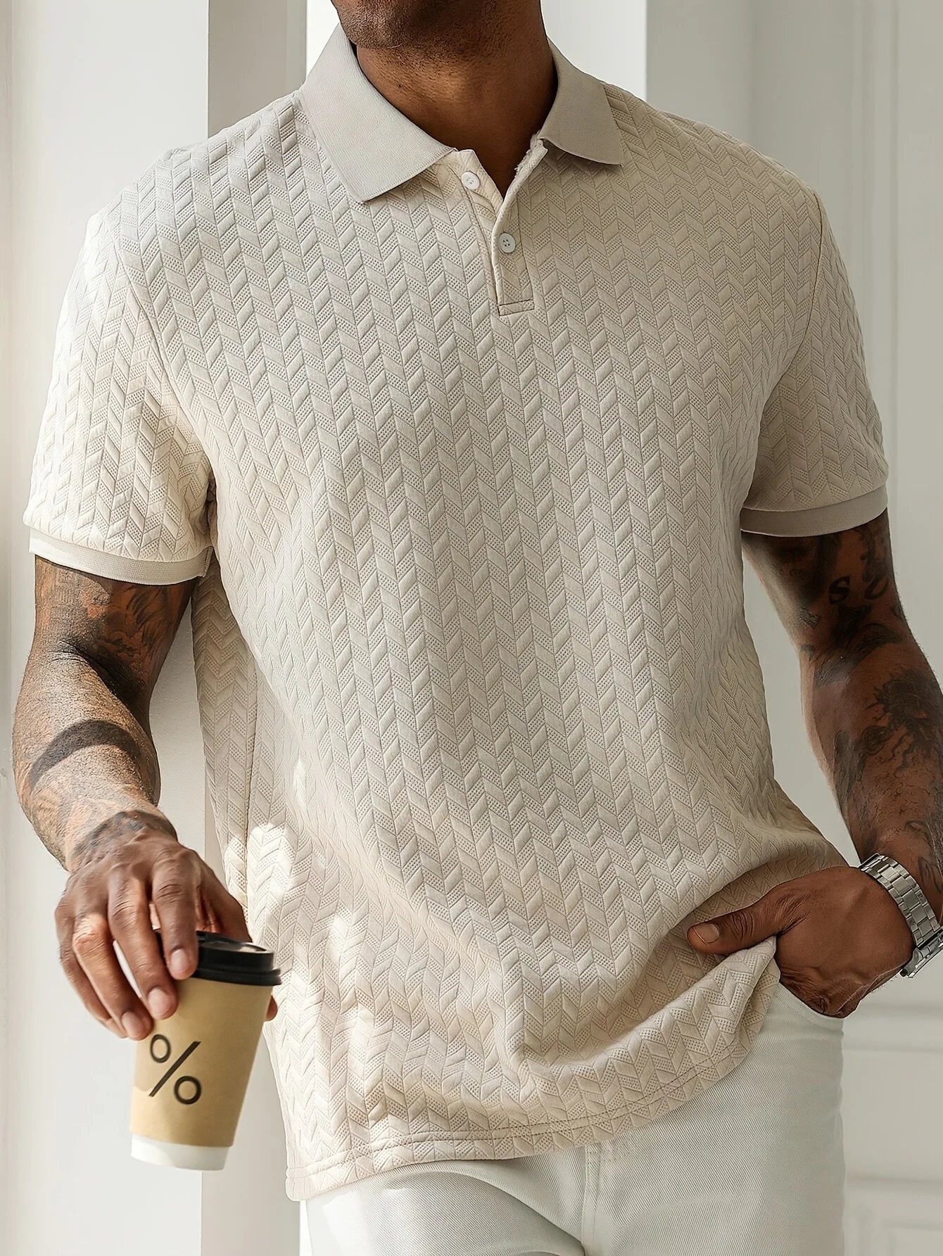 Firenze Textured Polo